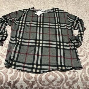The First Love Women's Penelope Plaid Top in size 1XL NWT